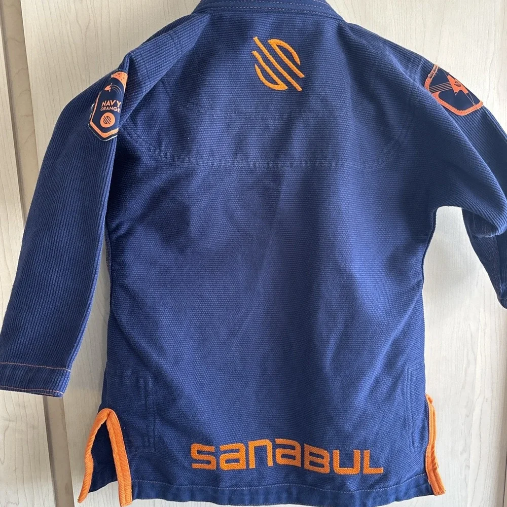 Sanabul jiu jitsu gi Youth Size KO blue & Orange top only‎